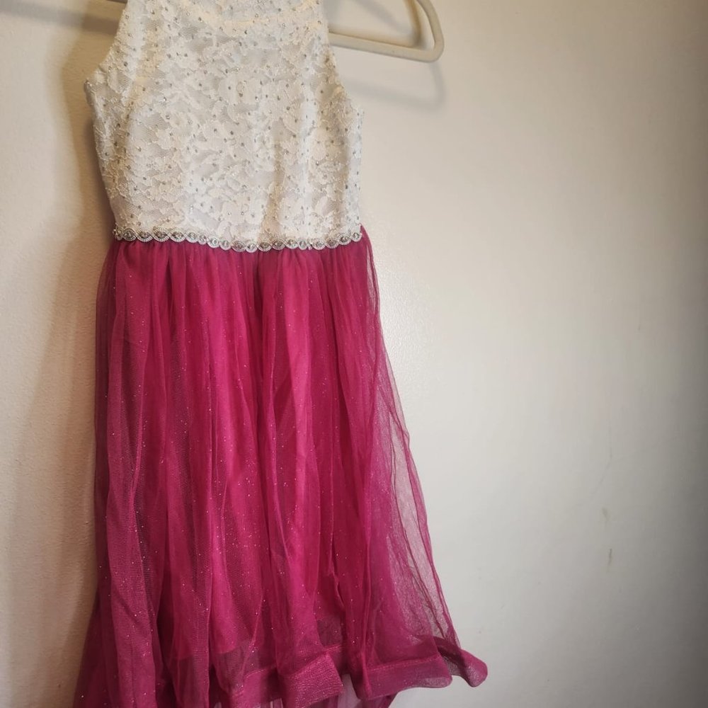 Pink and white speechless kids dress
